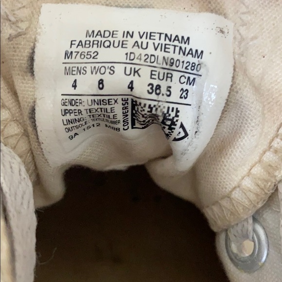 Low top Converse White size 6 - Picture 4 of 4